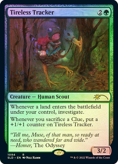 Tireless Tracker (Secret Lair) (#1094)\nPromo: General\nSingle\nMagic The Gathering
