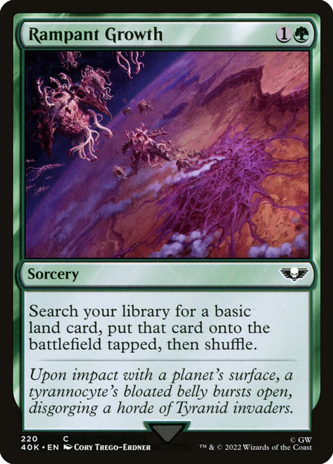 Rampant Growth\nWarhammer 40,000 Commander\nSingle\nMagic The Gathering