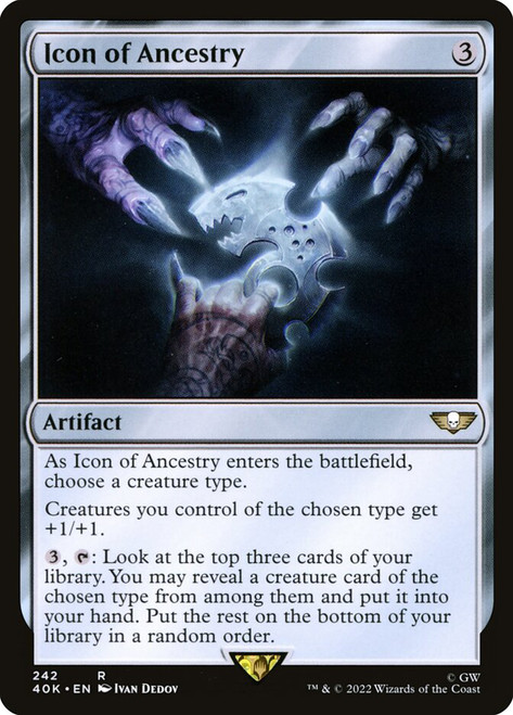 Icon of Ancestry\nWarhammer 40,000 Commander\nSingle\nMagic The Gathering