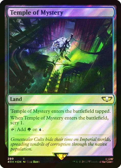 Temple of Mystery (Surge Foil)\nWarhammer 40,000 Commander - Surge Foil\nSingle\nMagic The Gathering