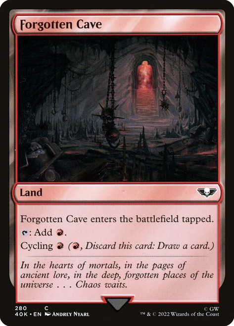 Forgotten Cave\nWarhammer 40,000 Commander\nSingle\nMagic The Gathering
