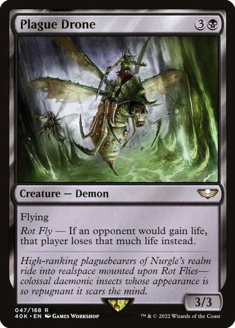 Plague Drone\nWarhammer 40,000 Commander\nSingle\nMagic The Gathering