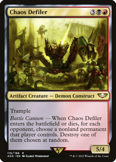Chaos Defiler\nWarhammer 40,000 Commander\nSingle\nMagic The Gathering
