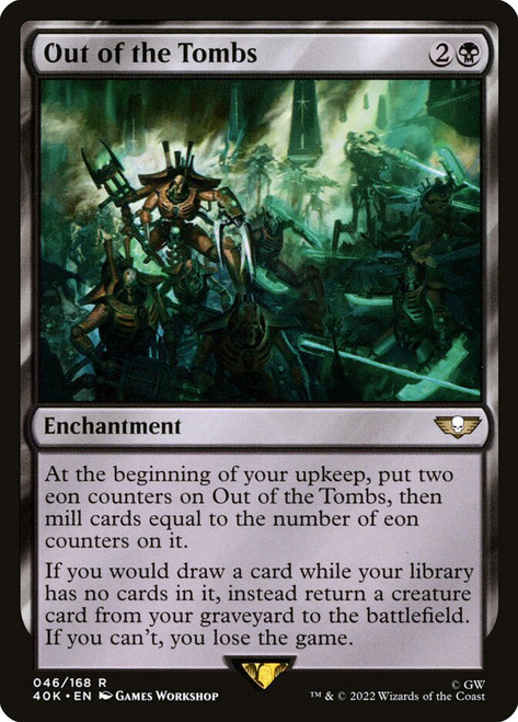 Out of the Tombs\nWarhammer 40,000 Commander\nSingle\nMagic The Gathering