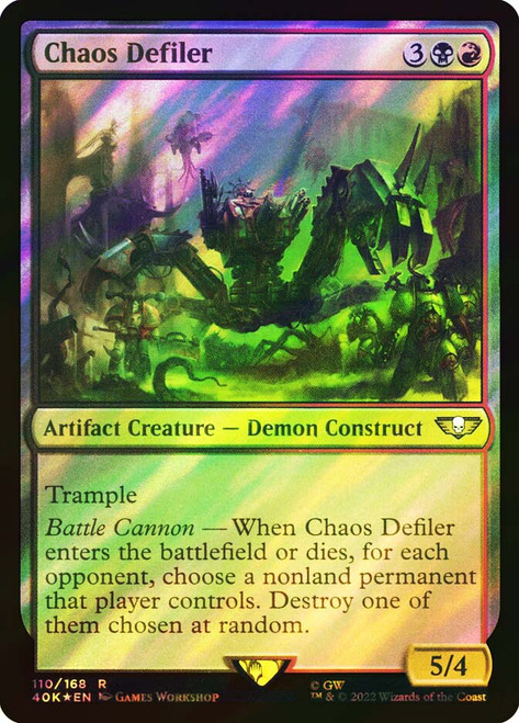 MTG 頂点捕食者、ガラク SDCC foil 希少 EDH Chaos Defiler (Surge Foil) | Warhammer 40,000 Commander