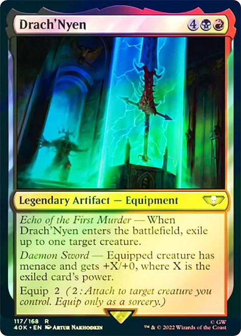 Drach'Nyen (Surge Foil)\nWarhammer 40,000 Commander - Surge Foil\nSingle\nMagic The Gathering