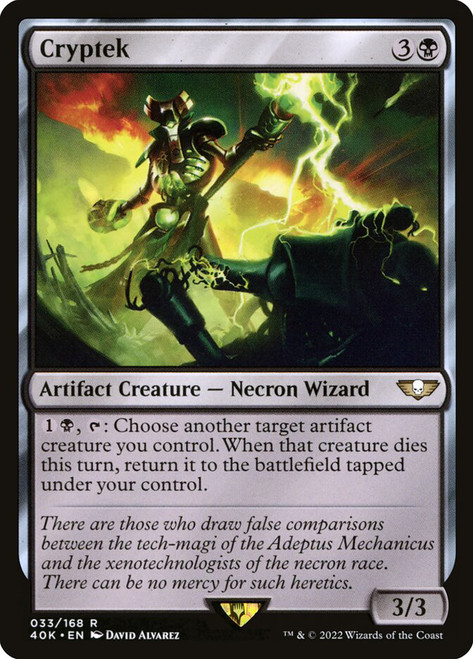 Cryptek\nWarhammer 40,000 Commander\nSingle\nMagic The Gathering