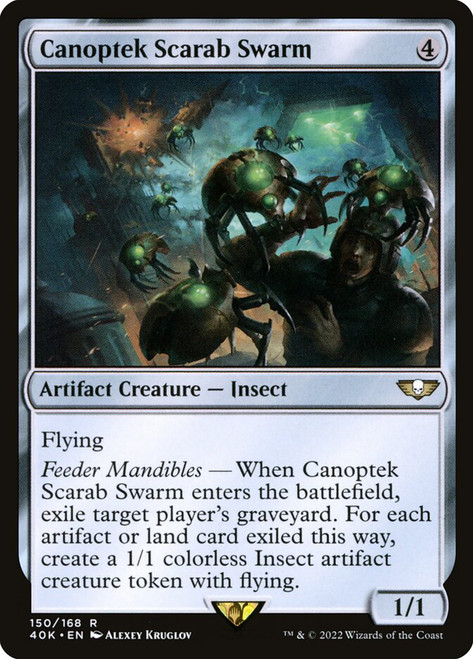 Canoptek Scarab Swarm\nWarhammer 40,000 Commander\nSingle\nMagic The Gathering