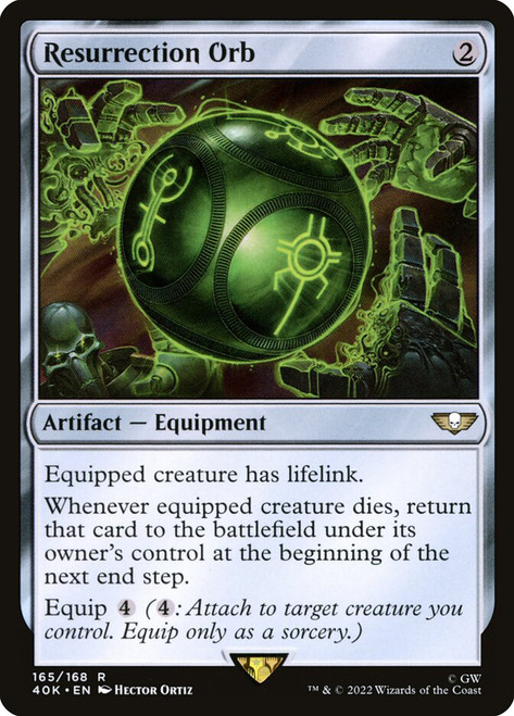 Resurrection Orb\nWarhammer 40,000 Commander\nSingle\nMagic The Gathering