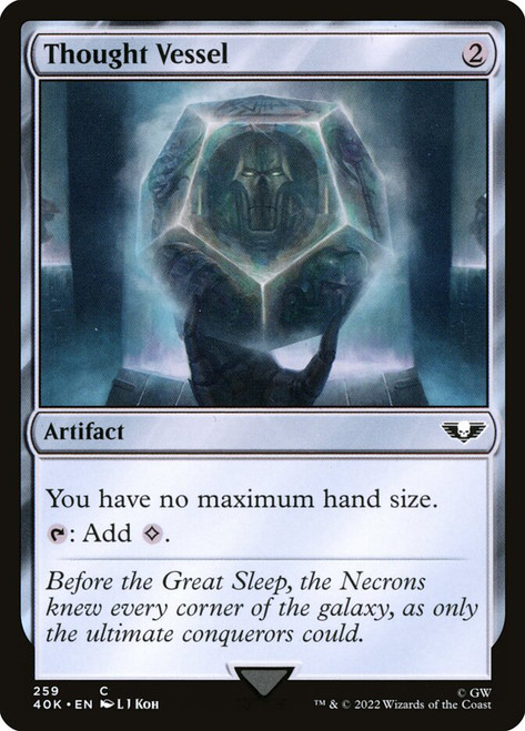 Thought Vessel\nWarhammer 40,000 Commander\nSingle\nMagic The Gathering
