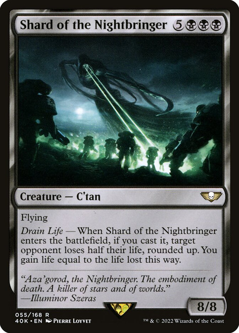 Shard of the Nightbringer\nWarhammer 40,000 Commander\nSingle\nMagic The Gathering