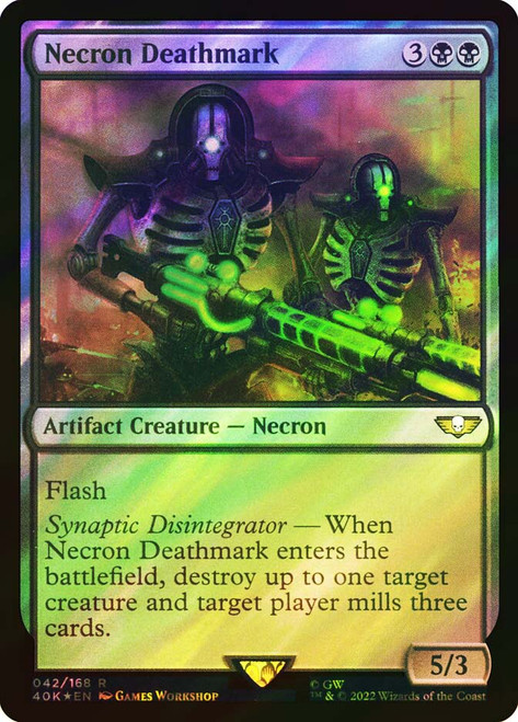 Necron Deathmark (Surge Foil)\nWarhammer 40,000 Commander - Surge Foil\nSingle\nMagic The Gathering