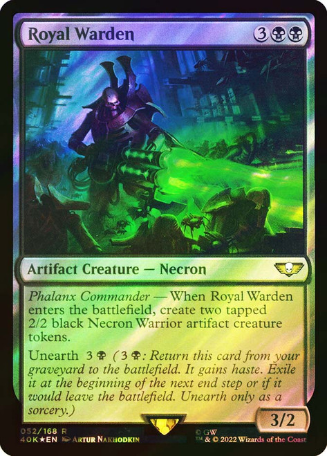 Royal Warden (Surge Foil)\nWarhammer 40,000 Commander - Surge Foil\nSingle\nMagic The Gathering