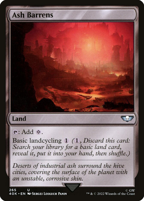 Ash Barrens\nWarhammer 40,000 Commander\nSingle\nMagic The Gathering