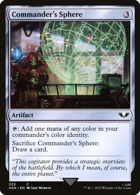 Commander's Sphere (#233)
Warhammer 40,000 Commander
Single
Magic: The Gathering