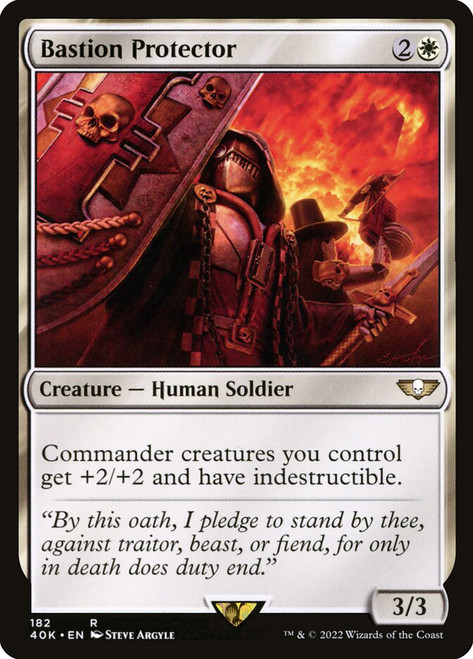 Bastion Protector\nWarhammer 40,000 Commander\nSingle\nMagic The Gathering