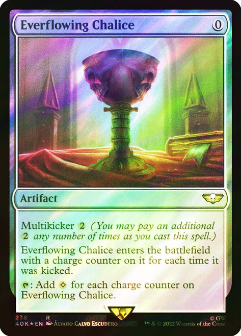 Everflowing Chalice (Surge Foil)\nWarhammer 40,000 Commander - Surge Foil\nSingle\nMagic The Gathering