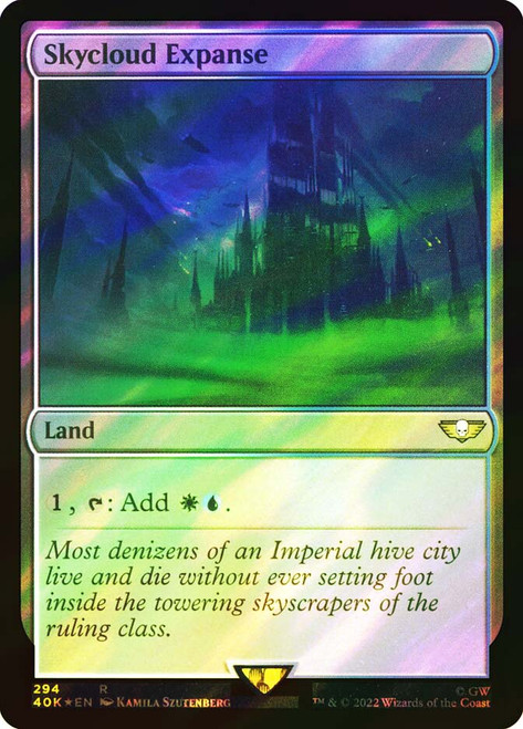 Skycloud Expanse (Surge Foil)\nWarhammer 40,000 Commander - Surge Foil\nSingle\nMagic The Gathering