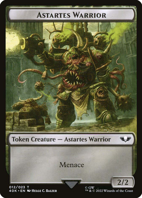 {Astartes Warrior Token} (Black) // {Spawn Token}
Warhammer 40,000 Commander
Single
Magic: The Gathering