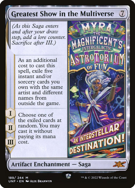 Greatest Show in the Multiverse\nUnfinity\nSingle\nMagic The Gathering