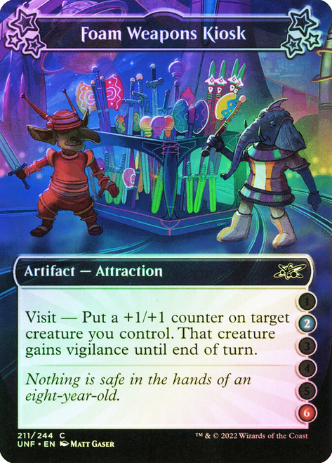 Foam Weapons Kiosk (2/6)\nUnfinity\nSingle\nMagic The Gathering