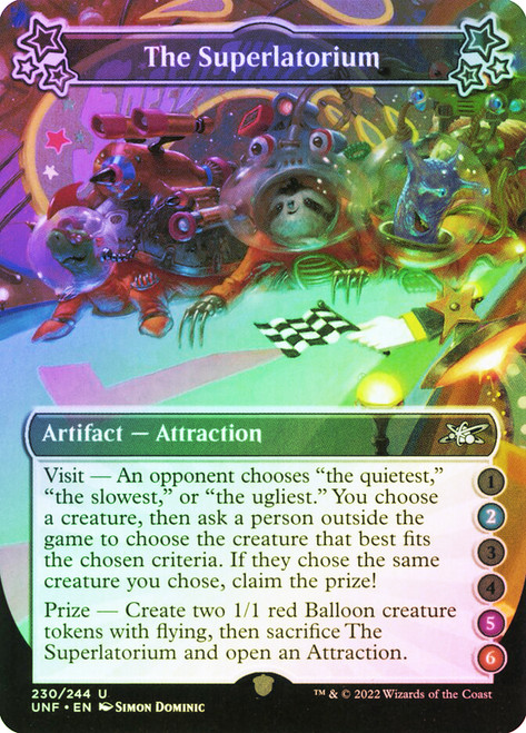 The Superlatorium (2/5/6)\nUnfinity\nSingle\nMagic The Gathering