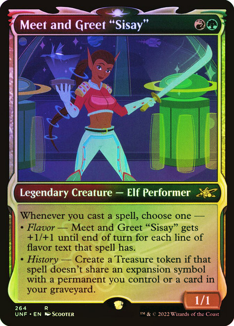 Meet and Greet "Sisay" (Showcase)\nUnfinity - Variants\nSingle\nMagic The Gathering