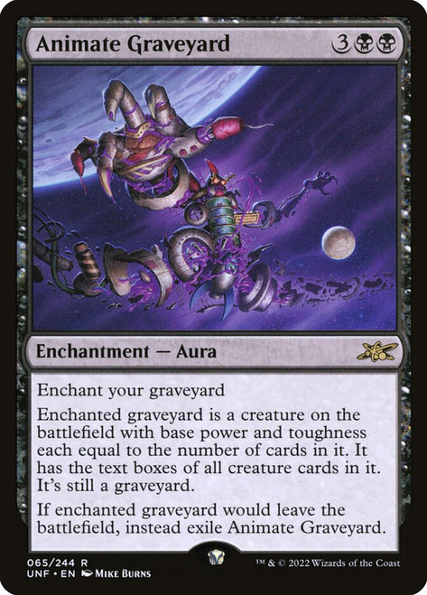 Animate Graveyard\nUnfinity\nSingle\nMagic The Gathering
