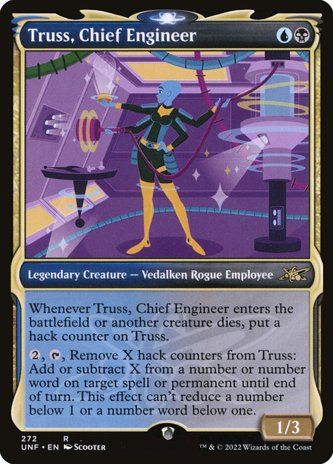 Truss, Chief Engineer (Showcase)\nUnfinity - Variants\nSingle\nMagic The Gathering
