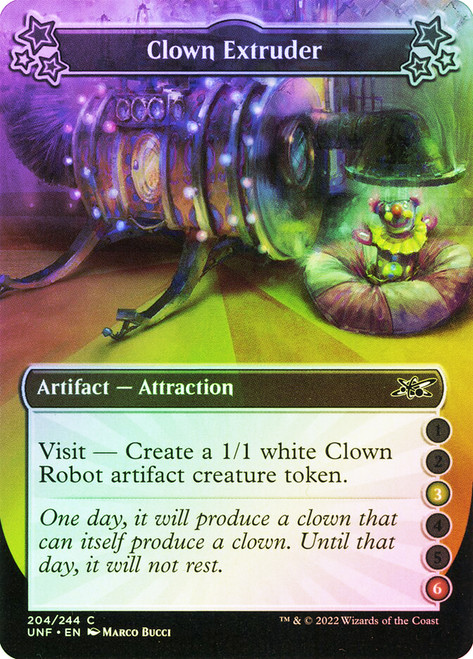 Clown Extruder (3/6)\nUnfinity\nSingle\nMagic The Gathering