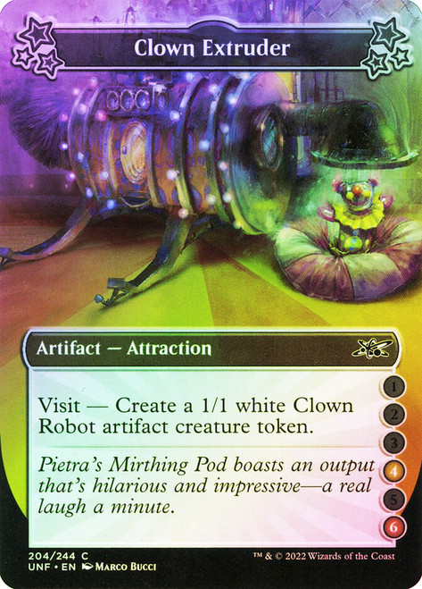 Clown Extruder (4/6)\nUnfinity\nSingle\nMagic The Gathering