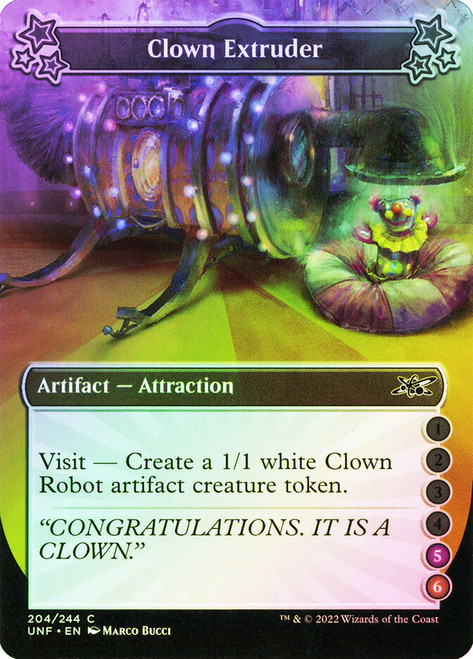 Clown Extruder (5/6)\nUnfinity\nSingle\nMagic The Gathering