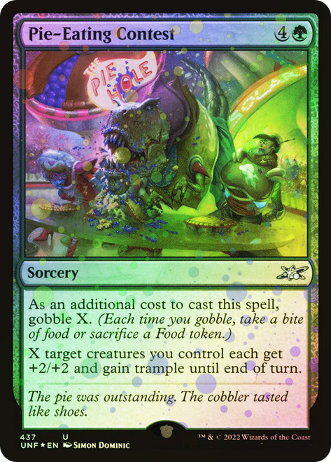 Pie-Eating Contest (Galaxy Foil)\nUnfinity - Galaxy Foil\nSingle\nMagic The Gathering
