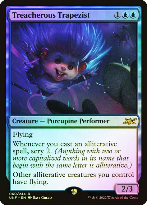 Treacherous Trapezist\nUnfinity\nSingle\nMagic The Gathering