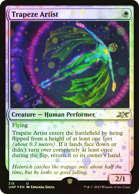 Trapeze Artist (Galaxy Foil)\nUnfinity - Galaxy Foil\nSingle\nMagic The Gathering
