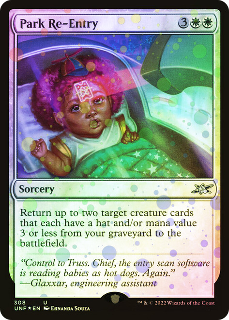 Park Re-Entry (Galaxy Foil)\nUnfinity - Galaxy Foil\nSingle\nMagic The Gathering