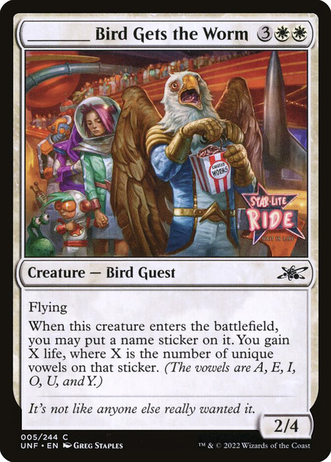 ________ Bird Gets the Worm\nUnfinity\nSingle\nMagic The Gathering