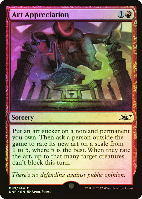 Art Appreciation\nUnfinity\nSingle\nMagic The Gathering