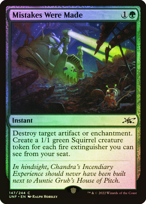 Mistakes Were Made\nUnfinity\nSingle\nMagic The Gathering