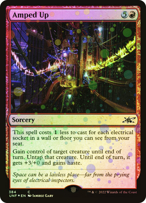 Amped Up (Galaxy Foil)\nUnfinity - Galaxy Foil\nSingle\nMagic The Gathering