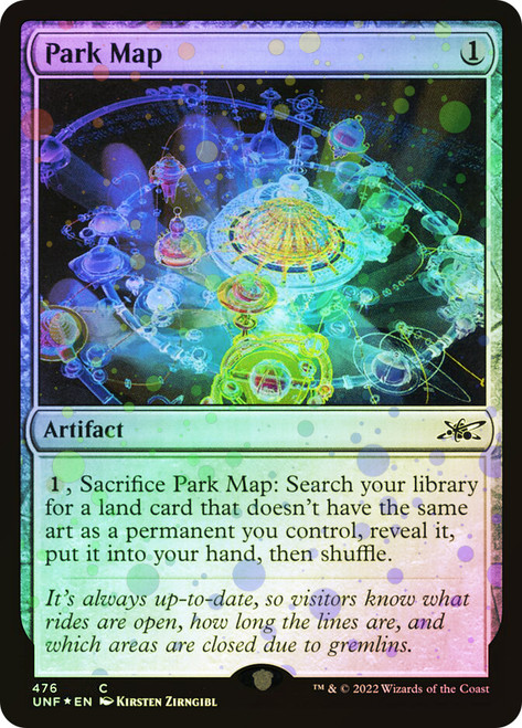Park Map (Galaxy Foil)\nUnfinity - Galaxy Foil\nSingle\nMagic The Gathering
