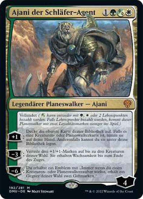 Ajani, Sleeper Agent\nDominaria United - German\nSingle\nMagic The Gathering