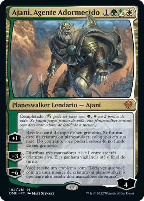 Ajani, Sleeper Agent\nDominaria United - Portuguese\nSingle\nMagic The Gathering