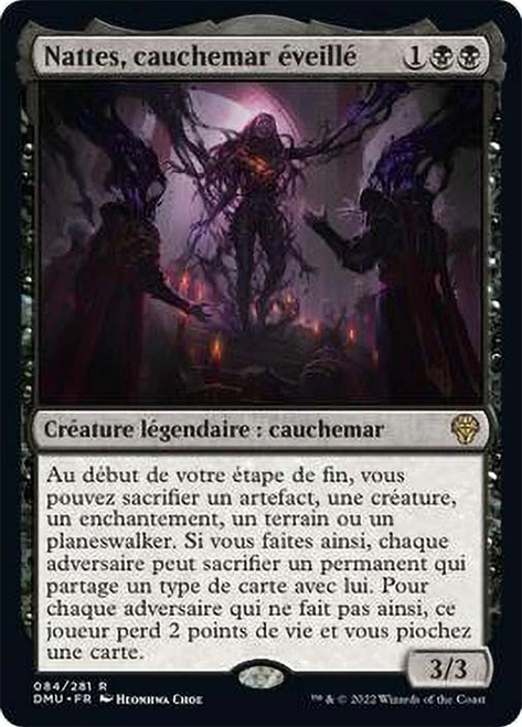 Braids, Arisen Nightmare\nDominaria United - French\nSingle\nMagic The Gathering