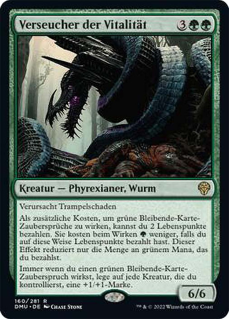 Defiler of Vigor\nDominaria United - German\nSingle\nMagic The Gathering