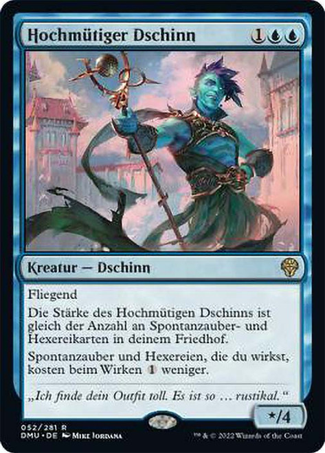 Haughty Djinn\nDominaria United - German\nSingle\nMagic The Gathering