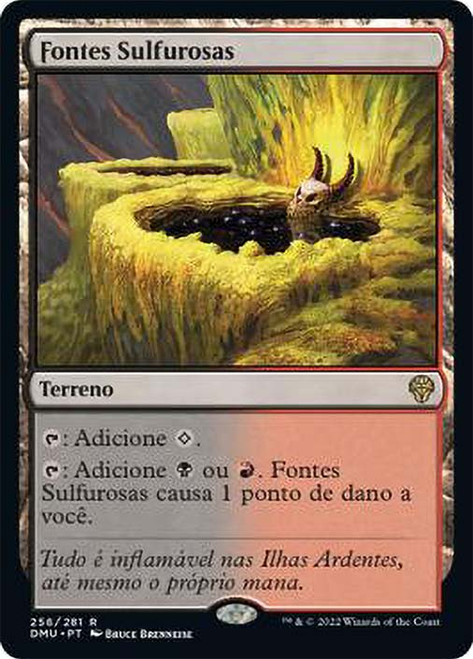 Sulfurous Springs\nDominaria United - Portuguese\nSingle\nMagic The Gathering
