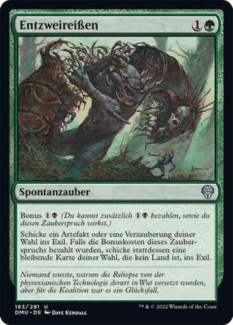 Tear Asunder\nDominaria United - German\nSingle\nMagic The Gathering