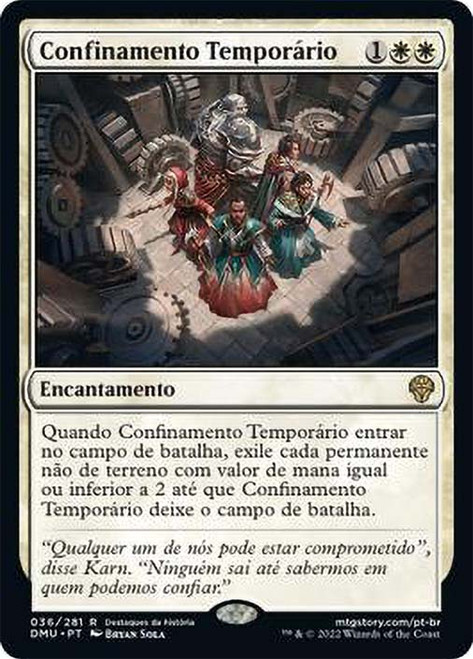Temporary Lockdown\nDominaria United - Portuguese\nSingle\nMagic The Gathering
