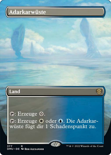 Adarkar Wastes (Borderless)\nDominaria United - Variants - German\nSingle\nMagic The Gathering